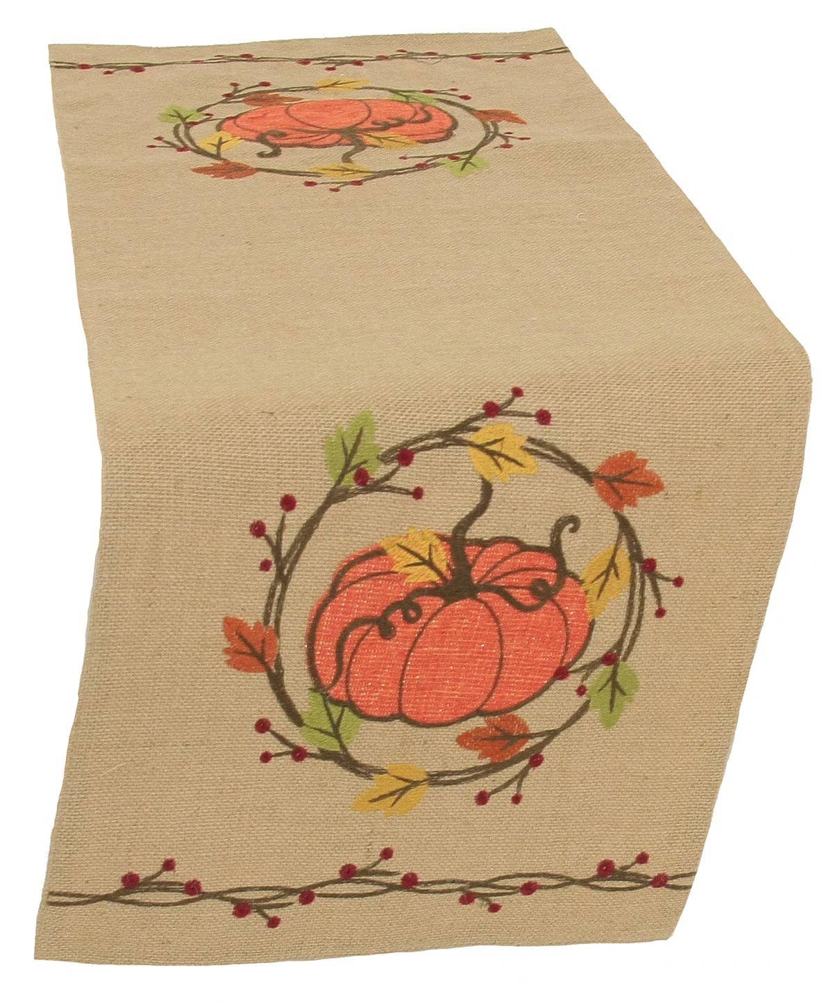 Xia Home Fashions Maple Wreath Fall Table Runner 13 by 72 